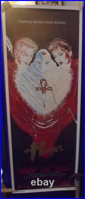 THE HUNGER DAVID BOWIE CATHERINE DENEUVE VAMPIRE ORIGINAL VINTAGE movie poster