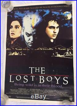 THE LOST BOYS 1987 Original Movie Poster Great Britain Damaged Vintage