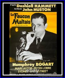 THE MALTESE FALCON? Bogart French Vintage Movie Poster Original R1986