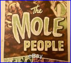 THE MOLE PEOPLE Vintage Original 1956 14 X 36 theatrical insert poster