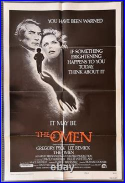THE OMEN 1976 Original Vintage One Sheet Movie Poster 27x41 Richard Donner