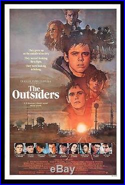 THE OUTSIDERS CineMasterpieces 1SH VINTAGE ORIGINAL MOVIE POSTER 1982