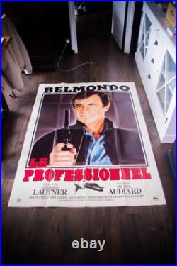THE PROFESSIONAL ADVANCE French Grande Vintage Movie Poster Original 1981