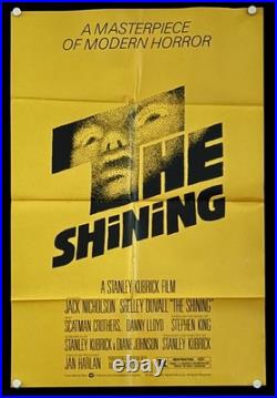 THE SHINING (1980) ORIG. VINTAGE One Sheet Movie Poster NICHOLSON KUBRICK