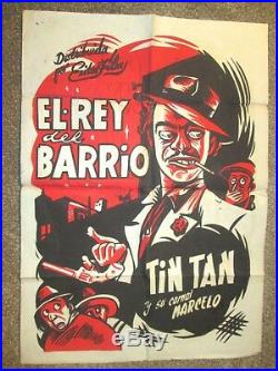 TINTAN in EL REY DElL BARRIO 1/2 Sheet 1949 Vintage Mexican Poster by CABRAL