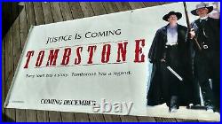 TOMBSTONE Vinyl Vintage Movie Theater Banner 4X10 Russell Kilmer Elliott Western