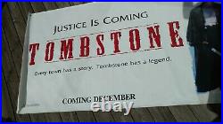 TOMBSTONE Vinyl Vintage Movie Theater Banner 4X10 Russell Kilmer Elliott Western