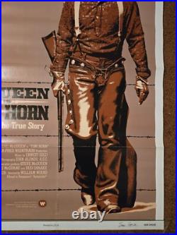 TOM HORN STEVE McQUEEN Original 1980 movie poster 27x41 VG Vintage