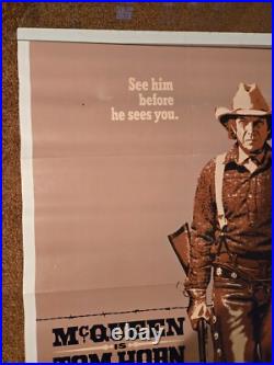 TOM HORN STEVE McQUEEN Original 1980 movie poster 27x41 VG Vintage