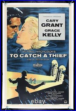 TO CATCH A THIEF CineMasterpieces 1955 HITCHCOCK ORIGINAL VINTAGE MOVIE POSTER