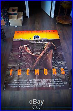 TREMORS Horror 4x6 ft Vintage French Grande Movie Poster Original 1990