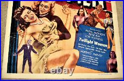 TWILIGHT WOMEN. Sexploitation ORIGINAL VINTAGE 1953 Movie Poster. SUPER RARE