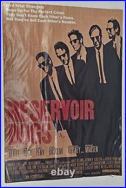 Tarantino RESERVOIR DOGS original vintage 1992 Miramax movie poster 39x27