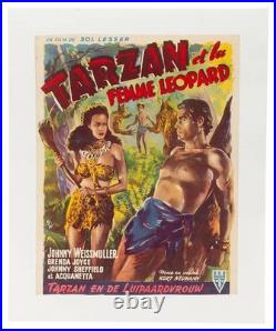 Tarzan and the Leopard Woman movie poster vintage original 1948 RKO film x1