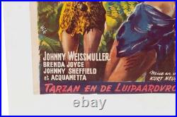 Tarzan and the Leopard Woman movie poster vintage original 1948 RKO film x1