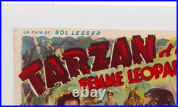 Tarzan and the Leopard Woman movie poster vintage original 1948 RKO film x1