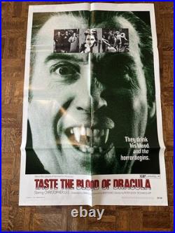 Taste The Blood Of Dracula Vintage Movie Poster 1970 Hammer Horror 70/258 OG