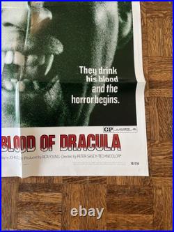 Taste The Blood Of Dracula Vintage Movie Poster 1970 Hammer Horror 70/258 OG