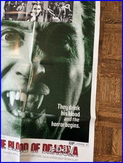 Taste The Blood Of Dracula Vintage Movie Poster 1970 Hammer Horror 70/258 OG