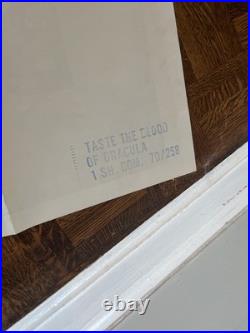 Taste The Blood Of Dracula Vintage Movie Poster 1970 Hammer Horror 70/258 OG