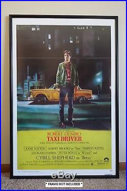 Taxi Driver Original Vintage Movie Poster 1976 1sh 27x41 Rare Tri-fold C9 Nm
