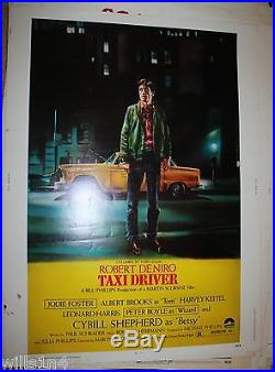 Taxi Driver Original Vintage Movie Poster Rolled 1 Sheet 1976