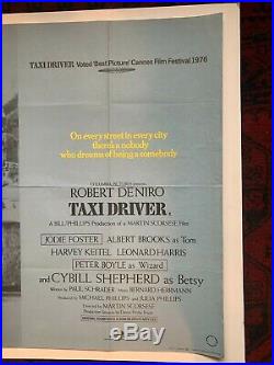 Taxi Driver by Martin Scorcese Vintage Original Film Poster 1976