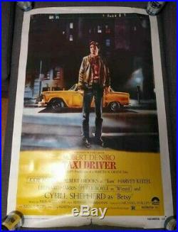 Taxi Driver original vintage theater movie one (1) sheet poster