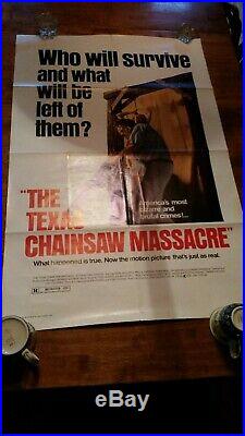 Texas Chainsaw Massacre 1-sheet 1980 movie poster Vintage RARE
