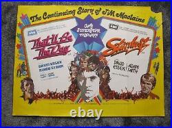 That'll Be The Day/Stardust original vintage quad movie cinema poster (30x40)
