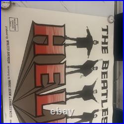 The Beatles HELP! Original 1965 UK Movie Poster United Artists Vintage-Authentic