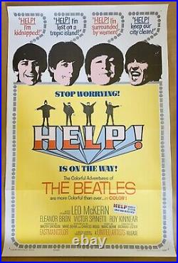 The Beatles HELP! Original 1965 Vintage One-Sheet Movie Poster