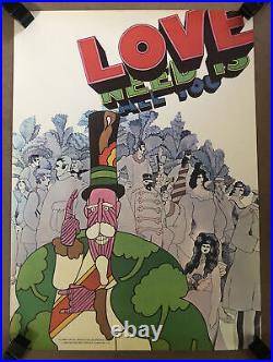 The Beatles Original Vintage Poster All You Need Is Love Movie 1968 Movie Music