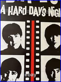 The Beatles a hard days night movie poster cassette release