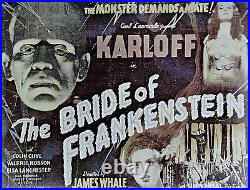 The Bride of Frankenstein Boris Karloff Vintage Movie Poster Print
