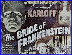 The Bride of Frankenstein Boris Karloff Vintage Movie Poster Print