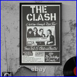 The Clash give em enough rope tour poster 24x36 punk rock london Ontario theater