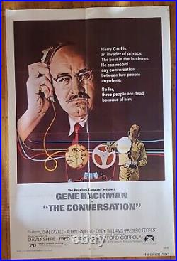 The Conversation vintage 1974 27 x 41 film poster