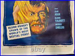 The Daughter Of Dr. Jekyll Linen Backed Vintage Movie Poster 1957