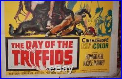 The Day of the Triffids Original One Sheet Vintage Movie Poster 1962 Sci-Fi