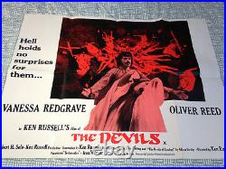 The Devils Ken Russell Quad Vintage Original Film Poster 1971