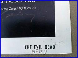 The Evil Dead vintage original 1-Sheet Theatrical Poster 1981 Folded VG Cond
