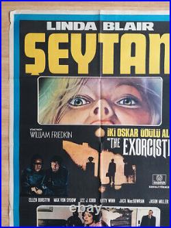 The Exorcist Original Vintage Movie Cinema Turkish Poster from 1973 Very Rare