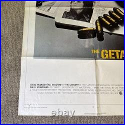 The Getaway Original 1972 Movie Poster 41x27 Vintage Steve McQueen Ali McGraw