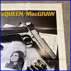 The Getaway Original 1972 Movie Poster 41x27 Vintage Steve McQueen Ali McGraw