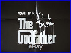 The Godfather 1972 Original Movie Poster Vintage Marlon Brando Al Pacino Nm-m