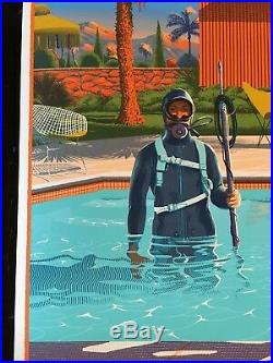 The Graduate Movie Poster Art Print Laurent Durieux Mondo Summer Pool Vtg Film