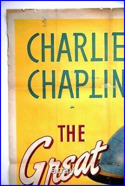 The Great Dictator Charles Chaplin 1940 Vintage 1sh USA Movie Poster