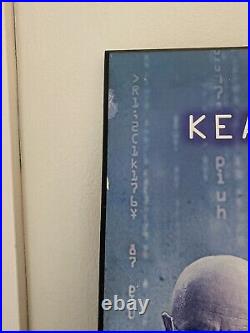 The Matrix Original Vintage 1999 Movie Poster Wood Frame Keanu Reeves RARE