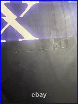 The Matrix Original Vintage 1999 Movie Poster Wood Frame Keanu Reeves RARE